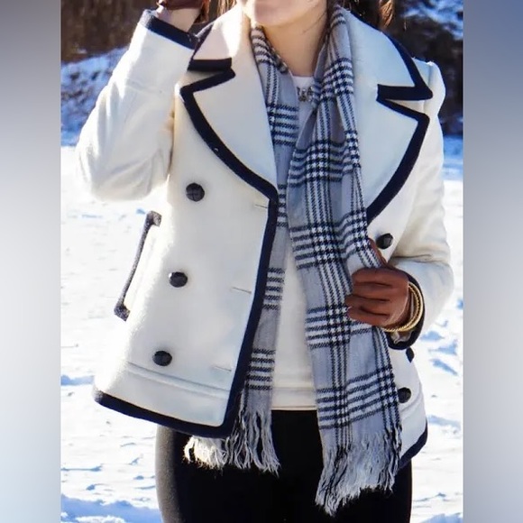 NWT J.Crew Women's Wool Peacoat. - Picture 5 of 14